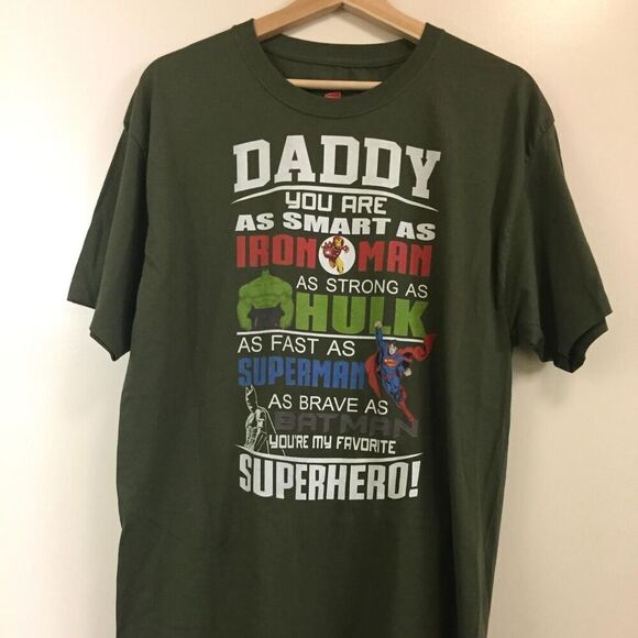 Hanes Other - Daddy Superhero T-shirt size 2XL